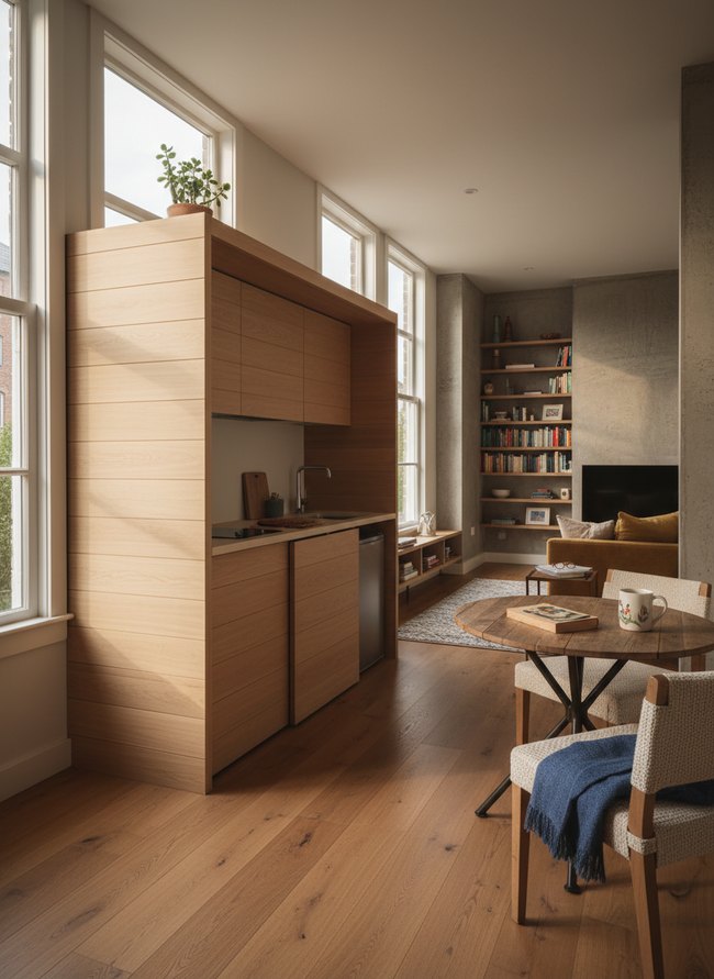 Sliding Door Kitchenette