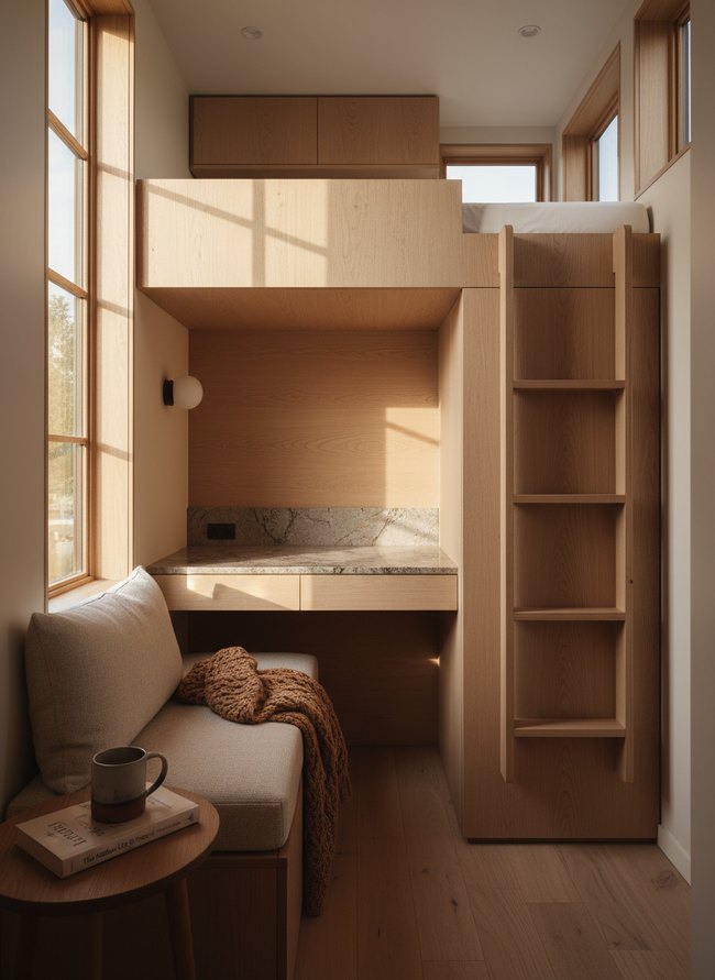 Minimalist Floating Bunk