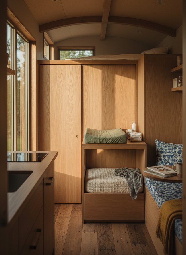 Integrated Changing Table Nursery
