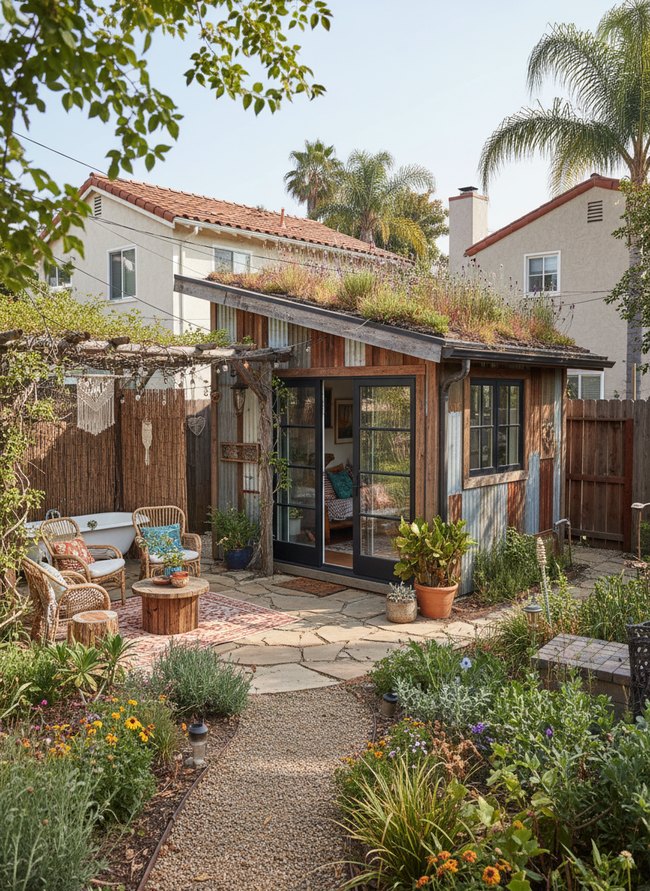 Eclectic Boho Backyard Escape