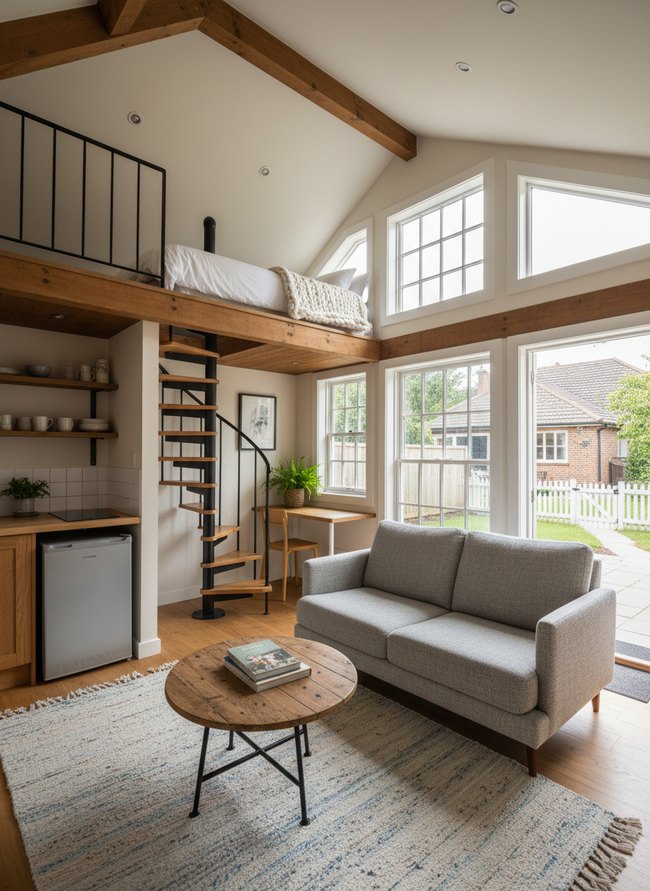 Cozy Lofted Bedroom Flat