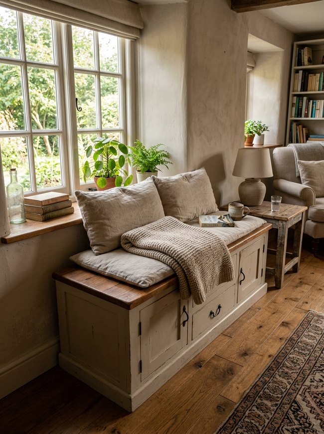 Under-Window Bench Chest