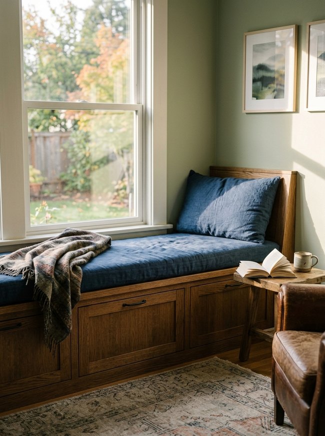 Built-In Window Seat Locker