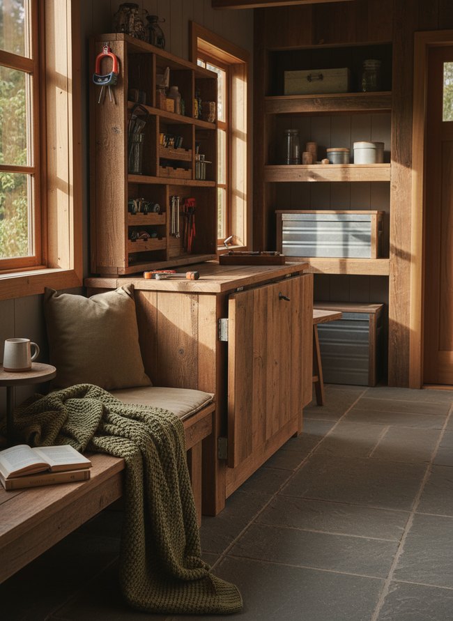 Folding Workbench Storage Unit