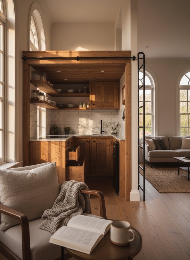 Hidden Pantry Galley