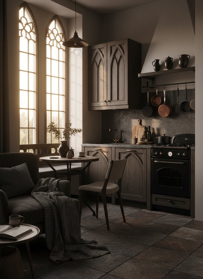 Gothic Accent Kitchenette