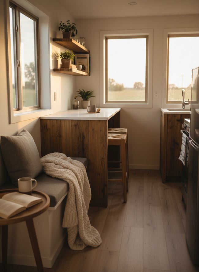 Narrow Counter Height Island