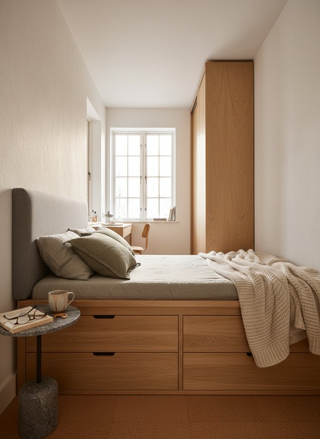 Scandi Platform Storage Bed