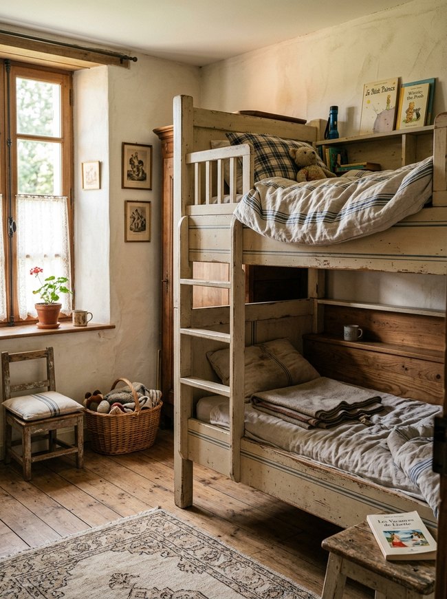 French Stripe Bunk Beds
