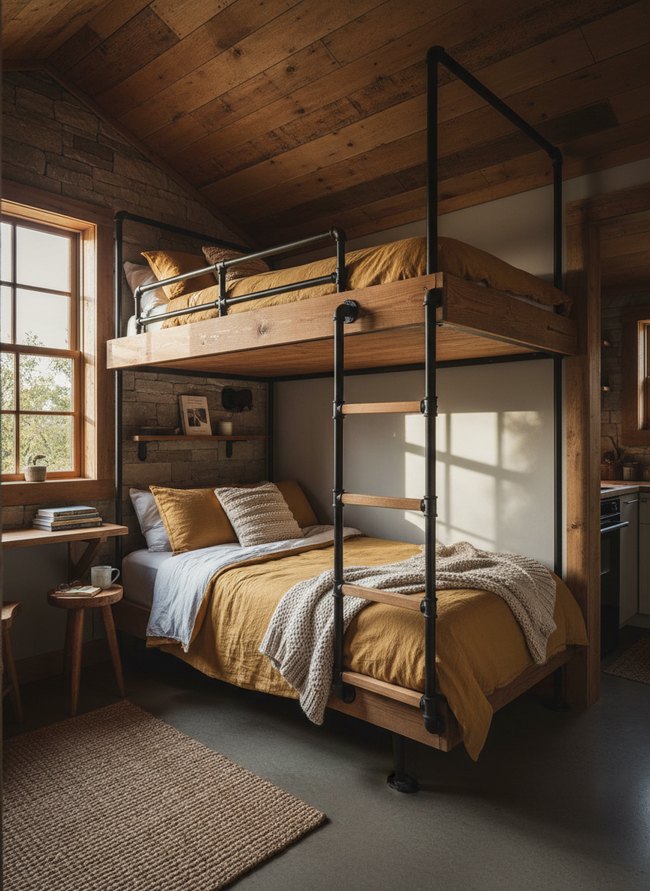 Industrial Pipe Frame Bunk