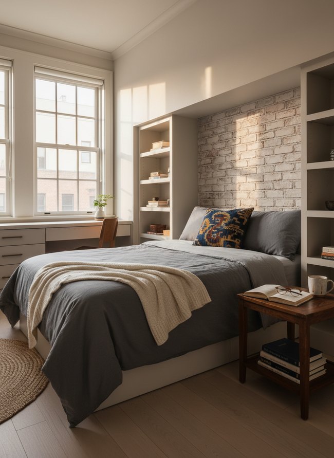 Faux Brick Headboard