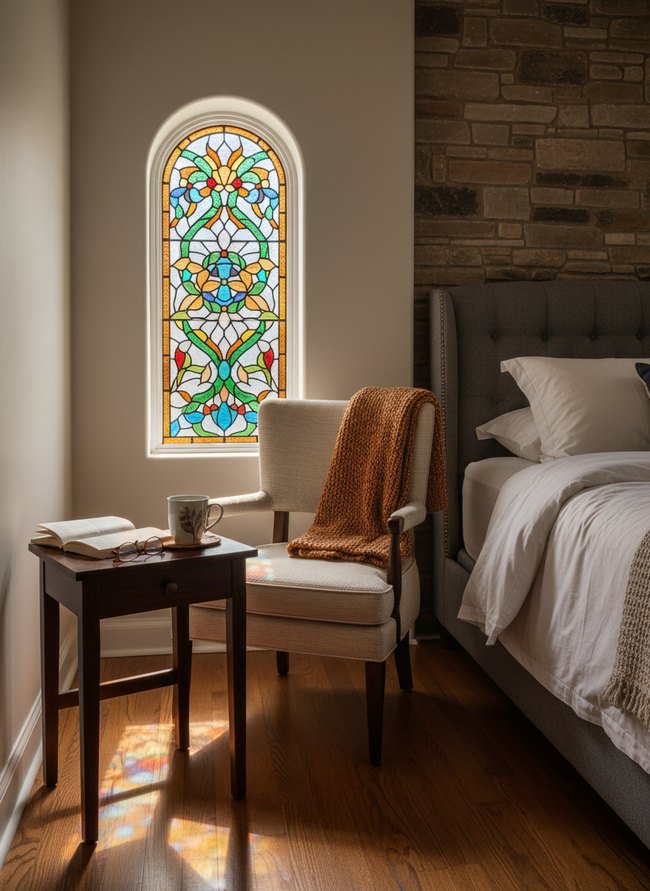 Stained Glass Overlay Panel