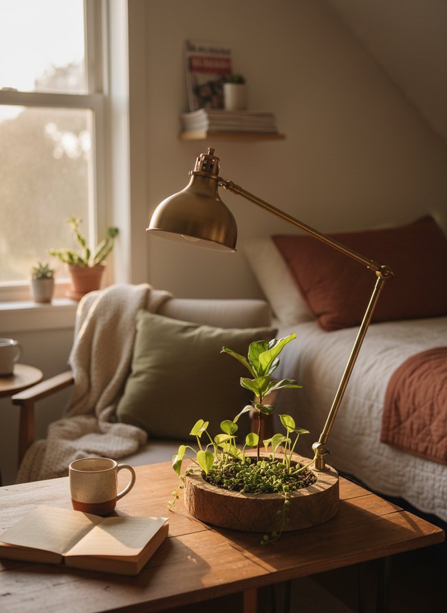 Desk Lamp Plant Integration