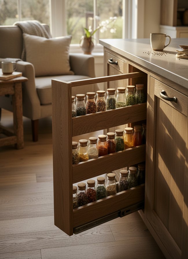 Angled Shelf Pullout