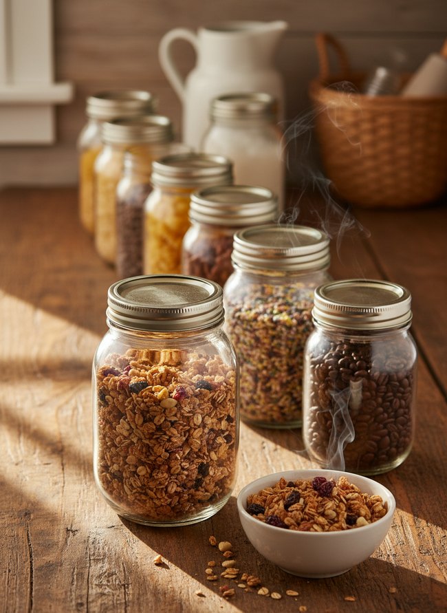 Mason Jar Storage Kitchen