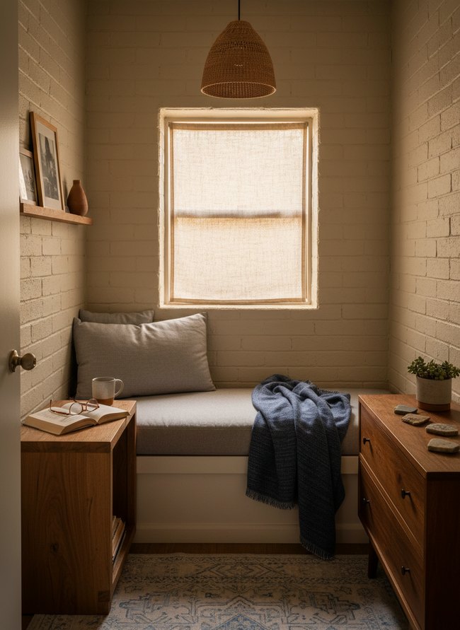 Textured Linen Casement Window