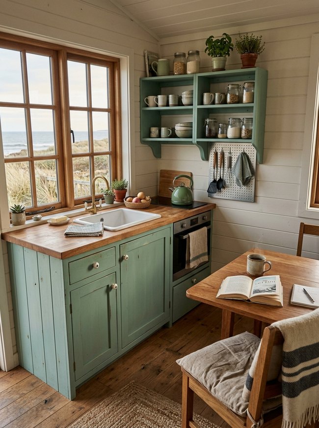 Seafoam Green Kitchenette