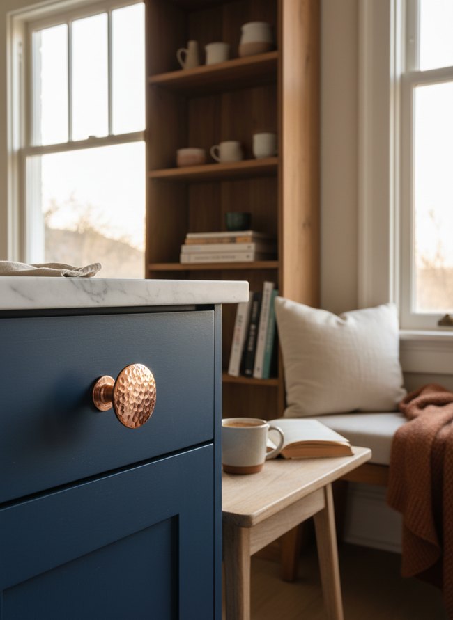 Hammered Copper Knobs