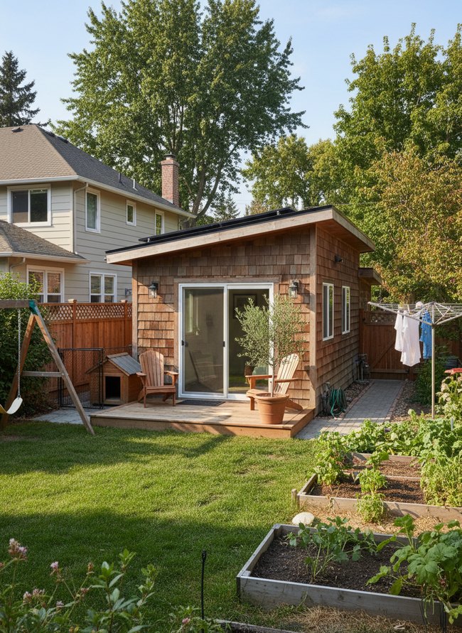 Cedar Sided Backyard Bungalow