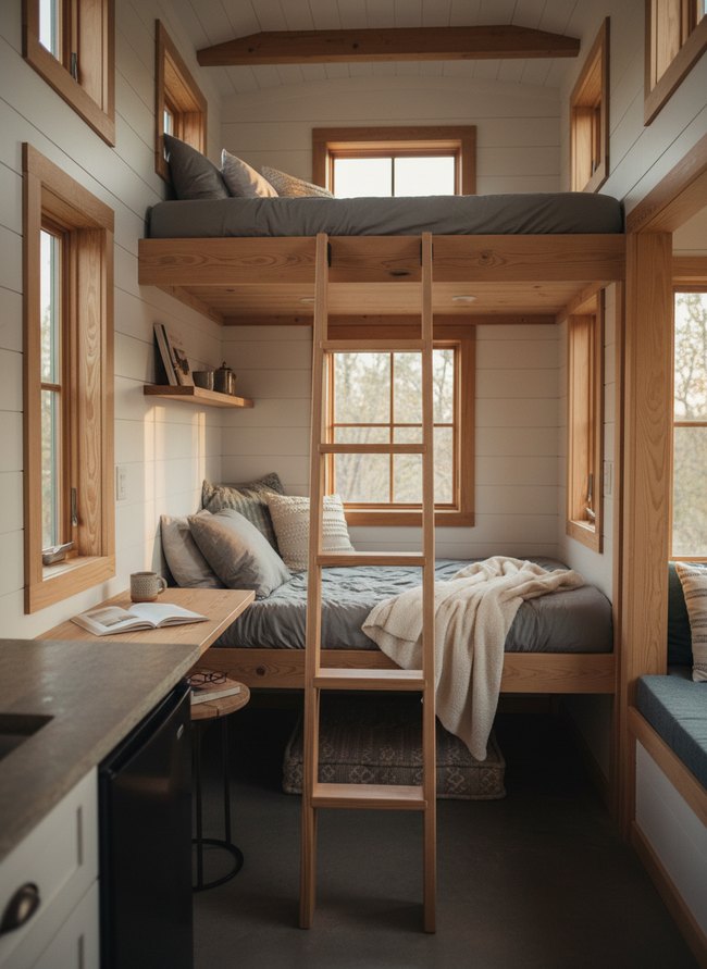Compact Bunk Loft Design