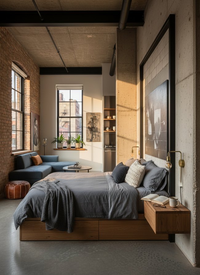 Urban Industrial Bed Alcove
