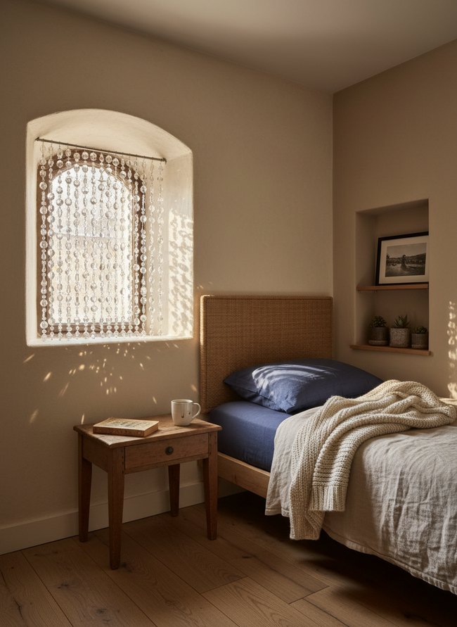 Beaded Curtain Window Sparkle