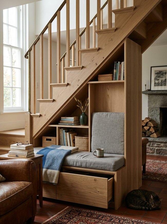 Convertible Staircase Cubbies