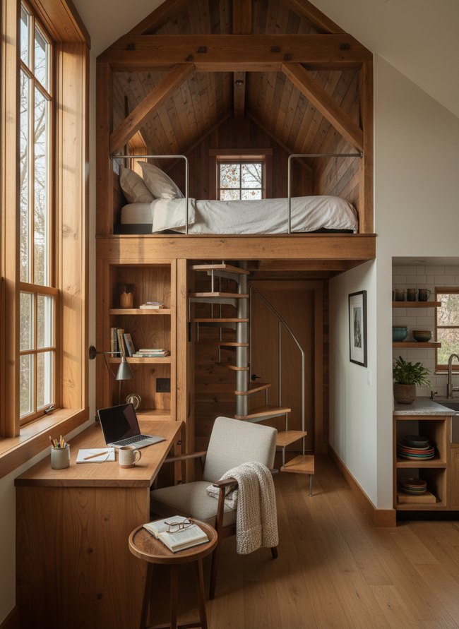 Compact Vertical Sleeping Nook