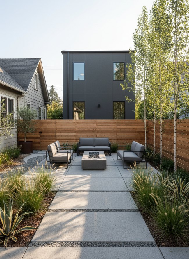 Modern Minimalist Courtyard Design