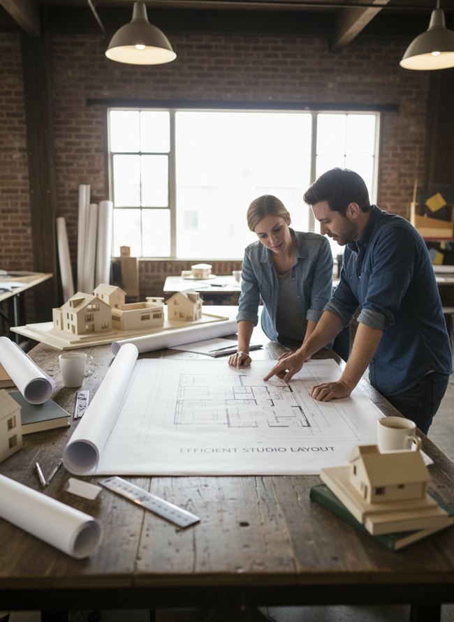 Efficient Studio Layout Blueprint