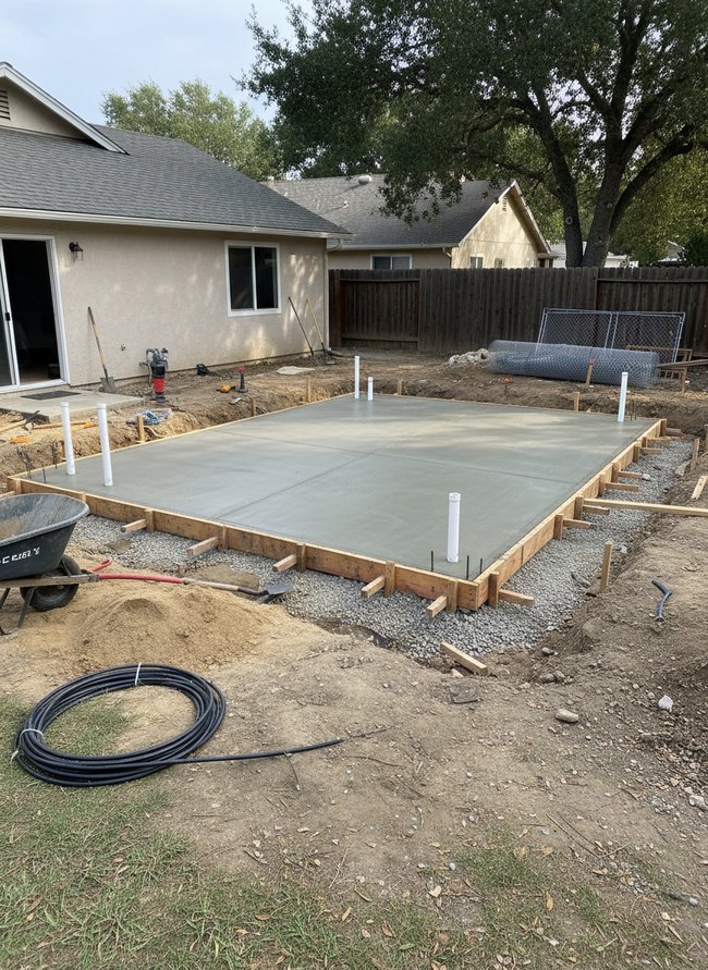 Concrete Slab ADU Foundation