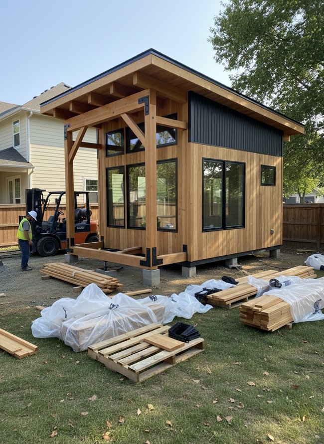Modern Timber Frame ADU