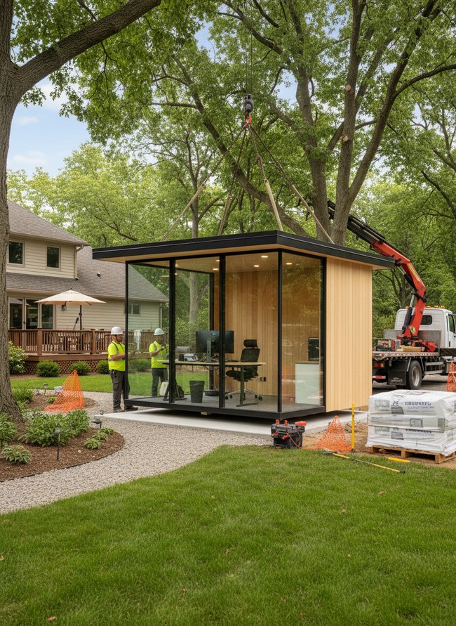 Modern Glass Panel Pod