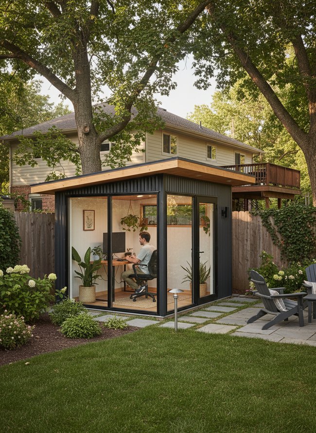 Modern Shed Workspace