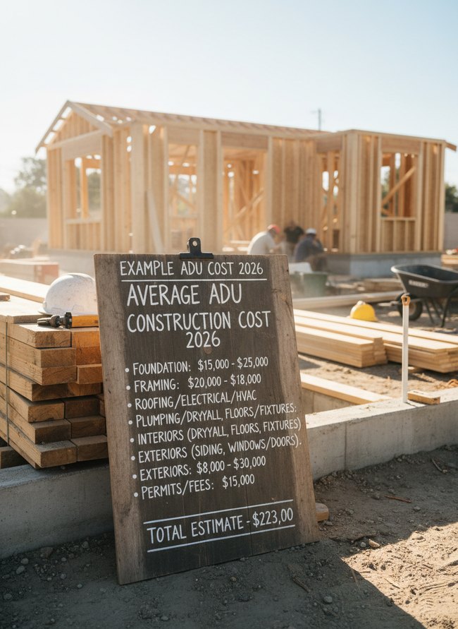 Average ADU Construction Cost 2026