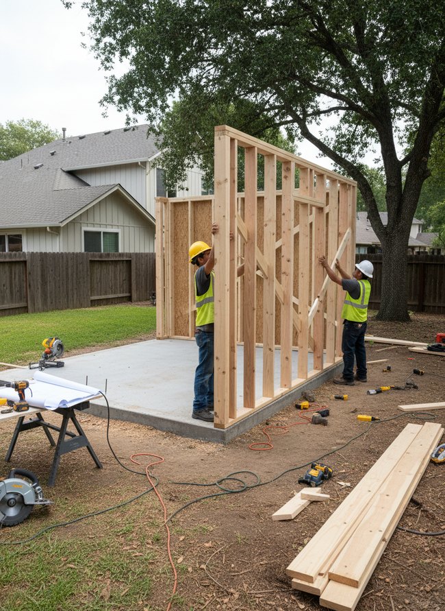 Framing Walls Erection
