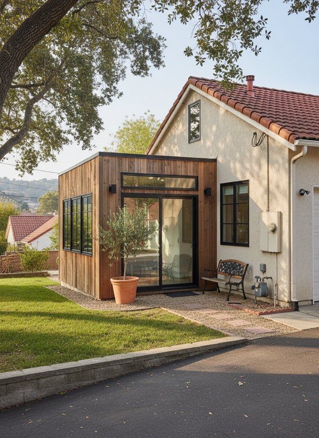 Compact Attached Garage Conversion