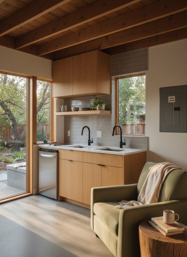 Single-Wall Efficiency Kitchenette
