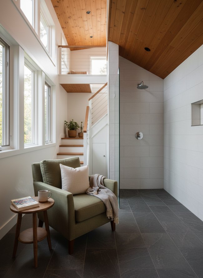 Space-Saving Wet Room