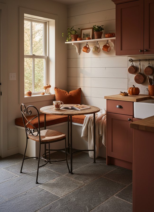 Pumpkin Spice Kitchen Nook