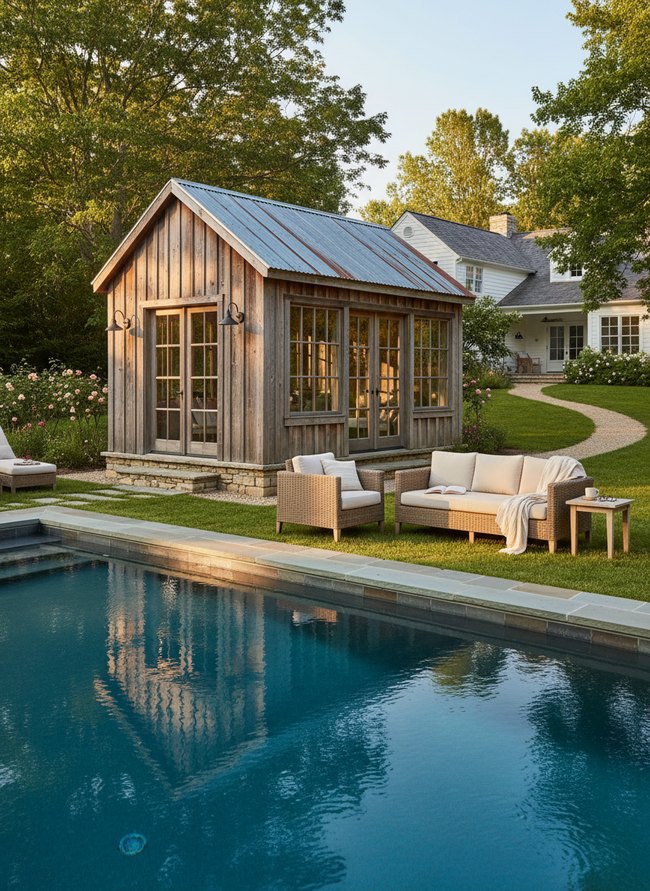 Rustic Farmhouse Poolside Dwelling