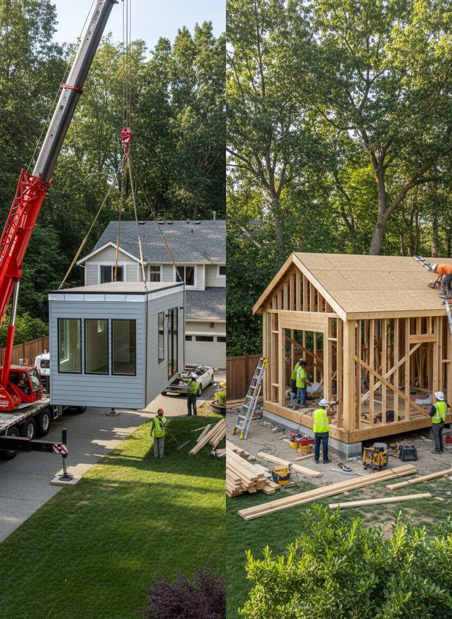 Stick-Built Cottage Addition