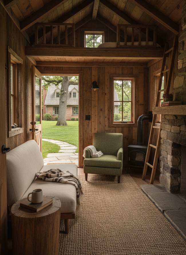 Rustic Woodland Tiny Cabin