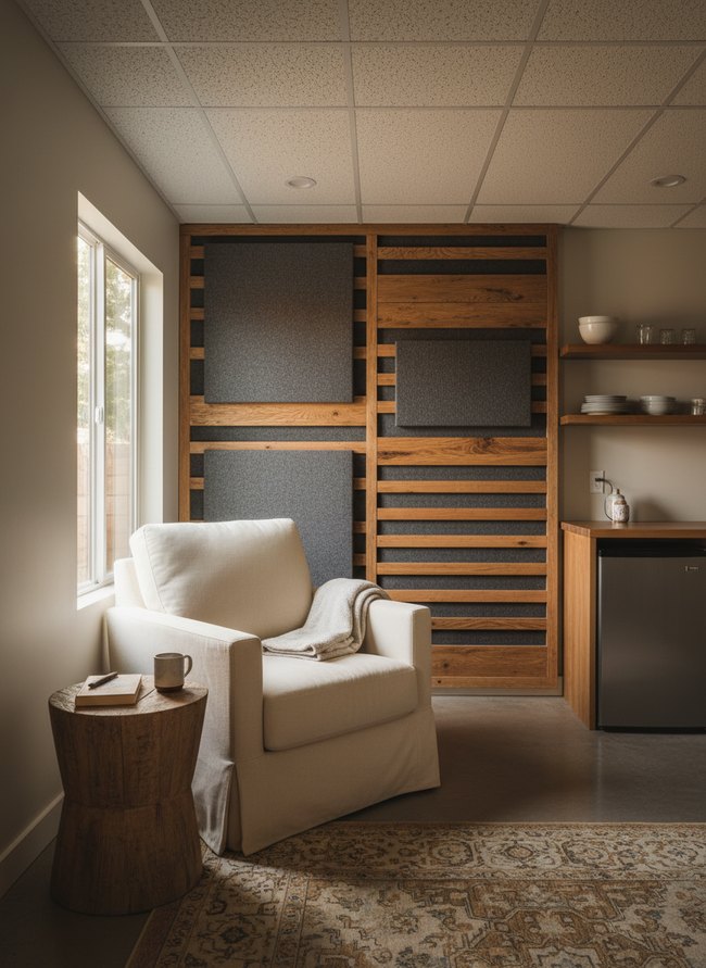Acoustic Ceiling Tile Treatment