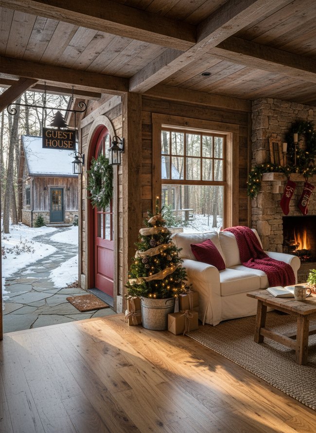 Rustic Farmhouse Yuletide Abode