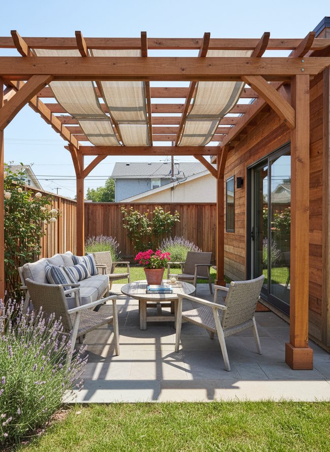 Shaded Pergola Retreat