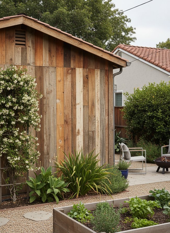 Rustic Reclaimed Wood Facade