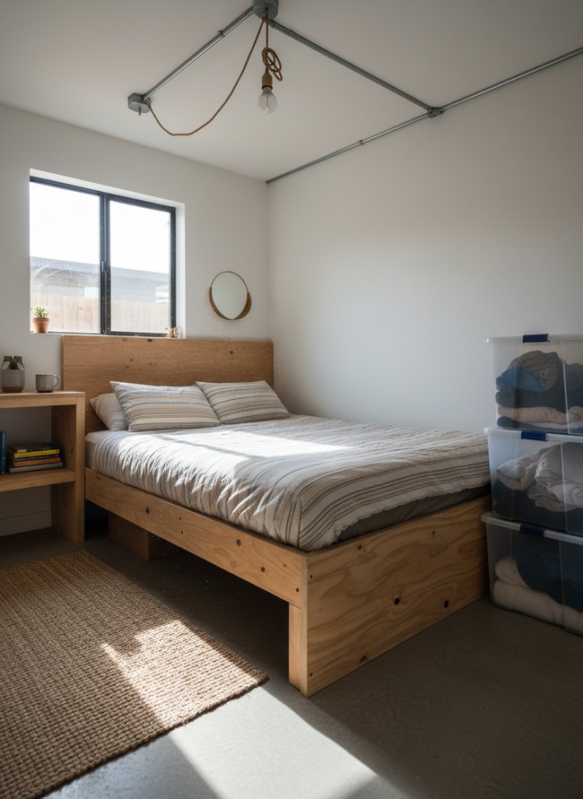 DIY Plywood Bed Frame