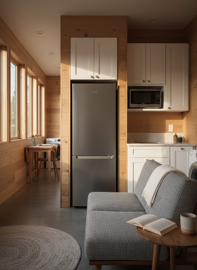 Slimline Refrigerator Freezer Combo