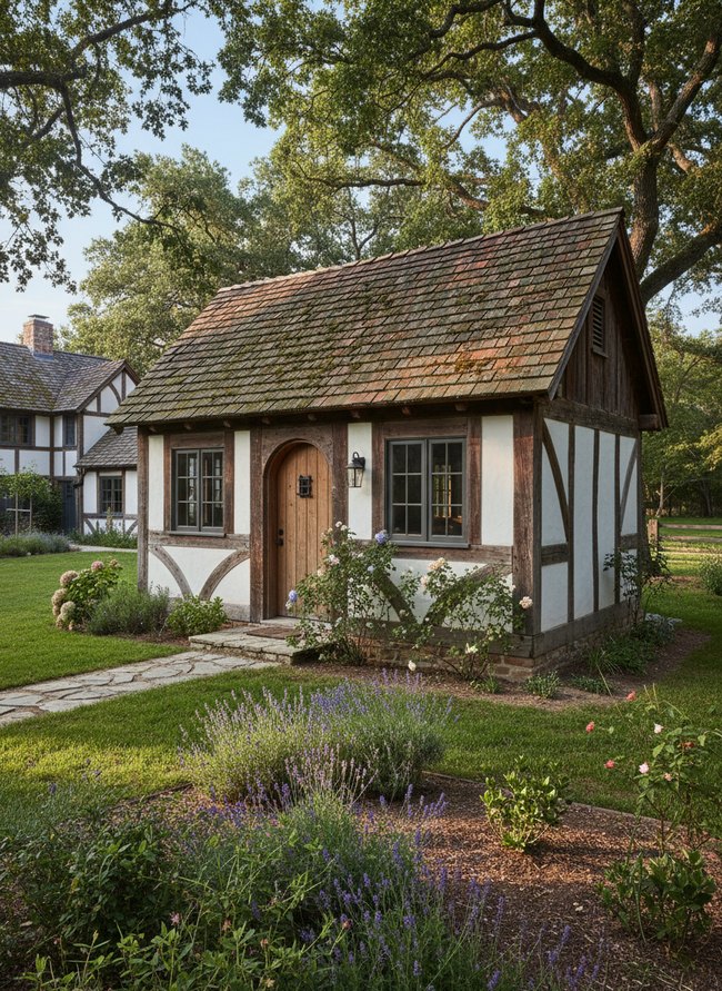 Rustic Wood Beam Cottage